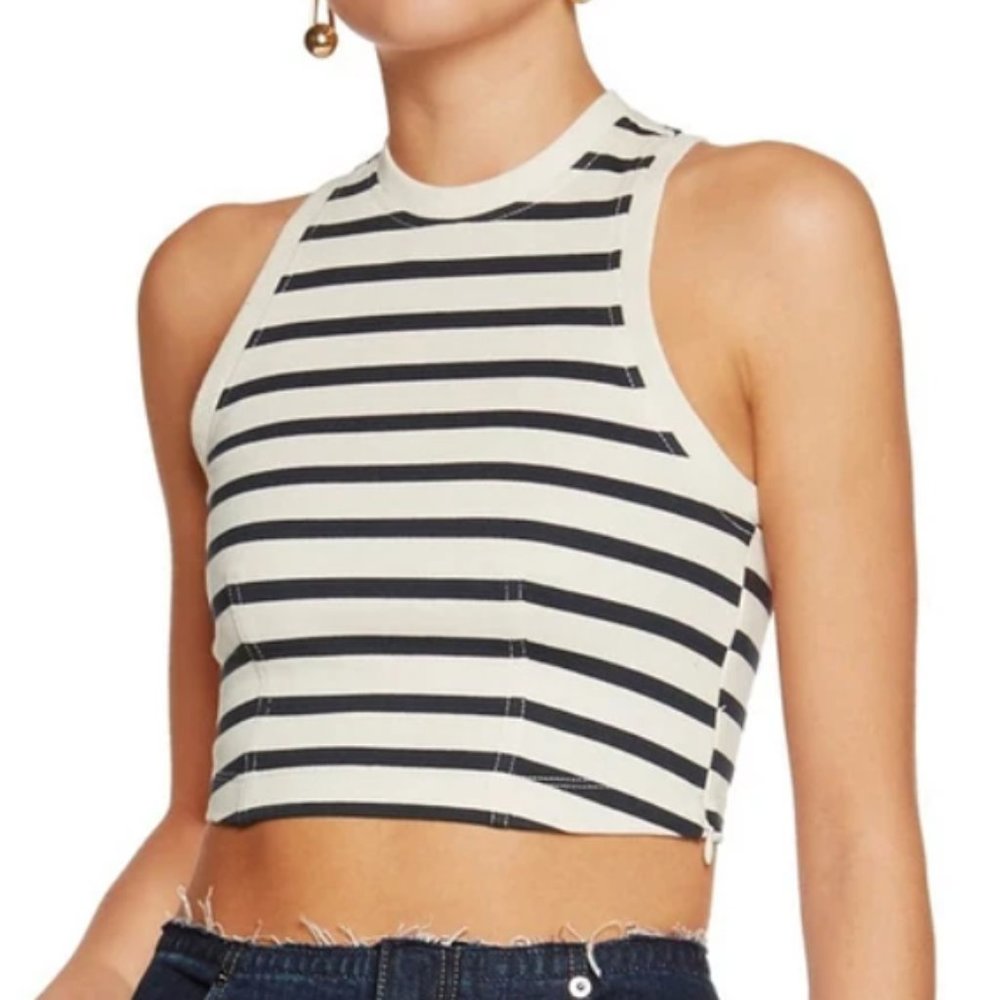 Striped Alexander Wang Crop Top